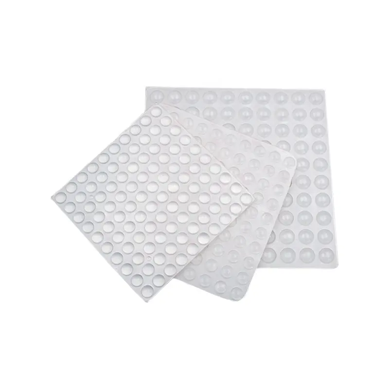 Custom die cut shape multi specification rubber foot pad anti slip silicone pad Adhesive bumper round silicone gasket