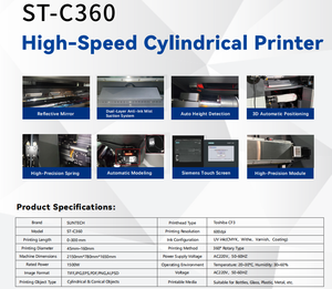 Machine d'impression <span class=keywords><strong>UV</strong></span> industrielle de type cylindrique, haute efficacité, directement de l'usine, pour la production en série d'emballages de bouteilles - Product Image 6