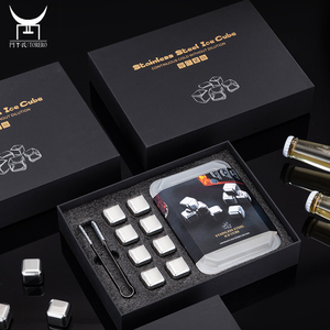 <span class=keywords><strong>Cubetti</strong></span> di ghiaccio riutilizzabili di pietre refrigeranti In confezione regalo, <span class=keywords><strong>cubetti</strong></span> di ghiaccio di dadi In acciaio inossidabile per vino di raffreddamento congelato Cola bevande Bar whisky - Product Image 4