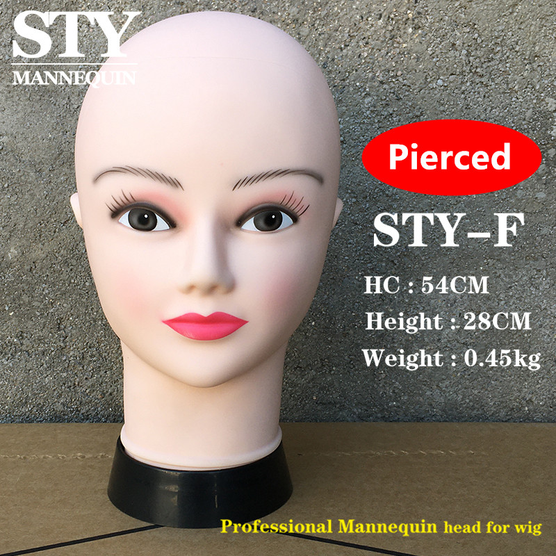 マネキン ウィッグ ラバーダミーヘッドウィッグマネキン女性プロフェッショナルPVC