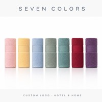 Serviette de Bain en Gros 60% Bambou 40% Coton 70x140cm 400 GSM Douce et Soyeuse Très Absorbante Sept Couleurs Logo Personnalisé pour Hôtels et Domicile