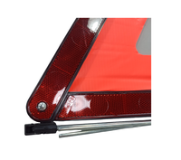 Triangle d'avertissement réfléchissant d'urgence approuvé pour l'Europe Emark R27 Triangle d'avertissement de voiture de sécurité pliable