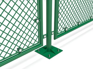 Cerca de PVC Verde de Fácil Instalación, Malla de Alambre sin Nudos para Canchas de Tenis, Cercas Deportivas Escolares - Product Image 6