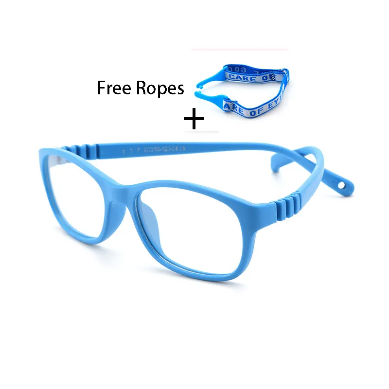 302 새로운 유연한 실리콘 광학 안경 프레임 아이들을위한 소녀 안티 방사선 안경 컴퓨터 블루 라이트 안경