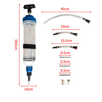 Extracteur d'huile manuel 1,5 L, seringue injecteur double usage, pompe pour transfert d'huile moteur, de liquide de frein et de liquide de transmission automobile