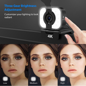 Webcam USB Sonida Full HD 4K per <span class=keywords><strong>Computer</strong></span> <span class=keywords><strong>con</strong></span> Luce e Microfono Sensore d'Immagine CMOS Disponibile - Product Image 6