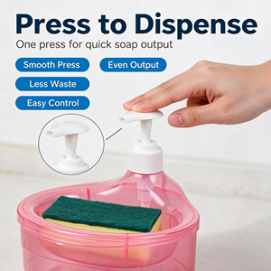 Distributeur de savon pour évier, distributeur de savon de cuisine à pression, idéal pour une utilisation près de l'évier, distributeur de savon pour évier de cuisine pour comptoir - Product Image 3