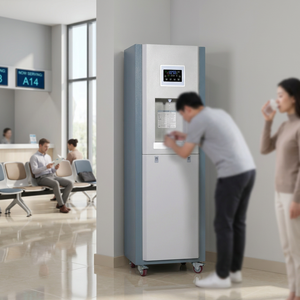 Generador de Agua Atmosférico Comercial <span class=keywords><strong>EA</strong></span>-100E para Comunidades, Fábricas, Hoteles y Dormitorios, 100L, con Filtro, Lámpara UV, Agua Fría y Caliente - Product Image 2