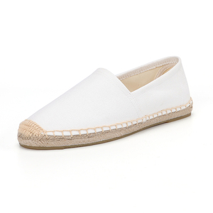 Haute Qualité Toile Dames <span class=keywords><strong>Espadrilles</strong></span> Plates Chaussures Confortable Unique Solide Slip-On Respirant Pêcheur Style Direct D'été - Product Image 3