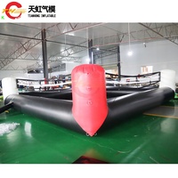 Livraison gratuite gonflable plein d'entrain anneau de boxe lutte parcours d'obstacles arène jeu de Sport à vendre