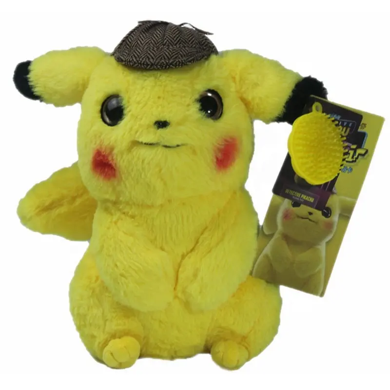 Hot Sell Popular Cartoon 2020 Detective Pikachu plush toy soft stuffed plush doll