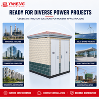 YIMENG 11KV 415V Solution de sous-poste préfabriqué triphasé européen compact pour transformateur et appareillage extérieur