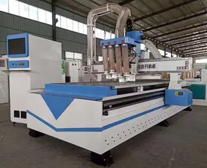 Máquina de corte y grabado de metal y madera 3d, enrutador 1325 cnc atc con alta eficiencia, cuatro procesos