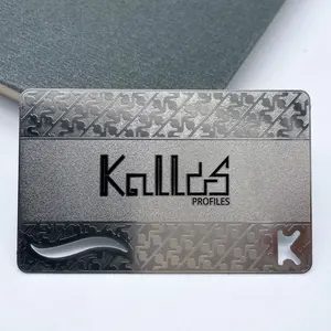 High Quality Ccustom Print Laser Cut Luxury Stainless Steel VIP Membership Cards Metal NFC Business Card