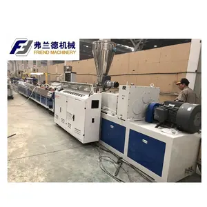 PVC Accessory Door Frame Production Line / Wood Plastic Composite Profile Extruder Machine / WPC Door Architrave Making Line