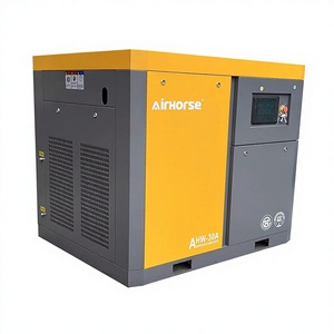 เครื่องอัดอากาศแบบพกพา Airhorse รุ่นสกรู 7.5kW 10HP ขนาดเล็ก เงียบ พร้อมเครื่องทำลมแห้ง และได้รับมาตรฐาน CE สำหรับใช้กับรถยนต์ - Product Image 1