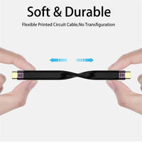 Portable USB 4 Type-C Charge Rapide Date Câble Court FPC Thunderbolt 3 PD 100W 40Gbps 8K 60Hz Date Câble pour IPhone 17 pro max