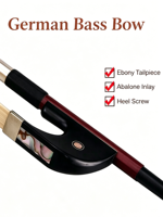German Type Violin Bow 3/4 Size MiaoSenGuang ZWA10 Brazilwood Stick with Ebony Frog Handmade Polished Finish Durable