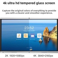 Téléviseurs LCD LED exclusifs transfrontaliers 75, 85 et 100 pouces 1080p plein écran pour interface, format 16:9, anti-explosion