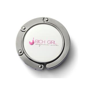 Gancho Metálico Personalizado para Bolsos con Logotipo en Resina Epoxi - Product Image 2