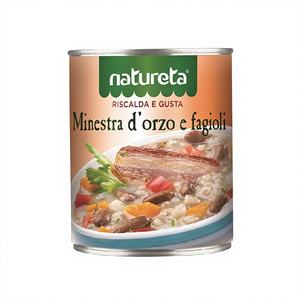 Sopa Instantánea de Cebada enlatada Natureta con Frijoles y Verduras 830g X6 Unidades - Product Image 1