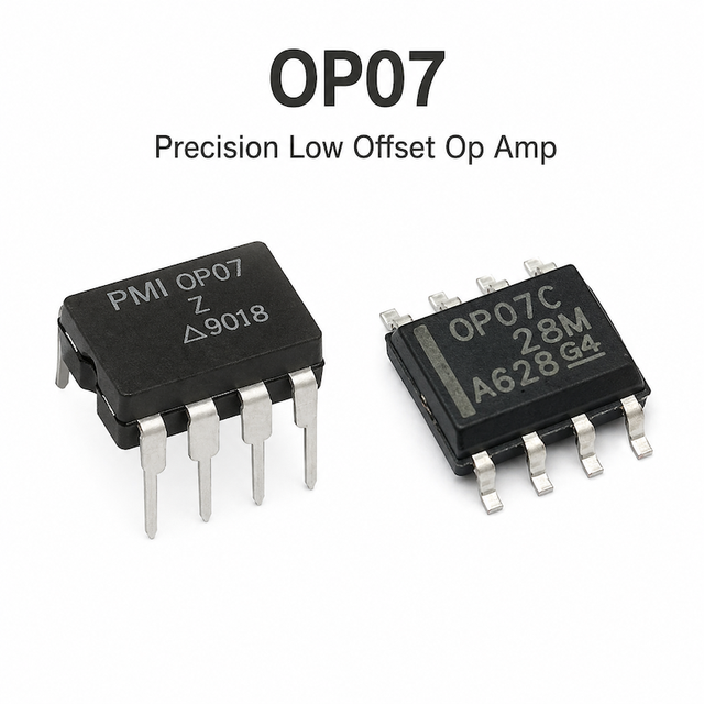 OP07 Precision Op Amp DIP-8 SOIC-8 for Measurement Circuit