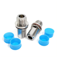 Approvisionnement d'usine Matériau en laiton N Type Femelle à N Femelle Jack écrous Adaptateur de cloison RF Coaxial Coaxial Adaptateur Convertisseur Connecteurs