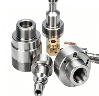Connecteur de raccord de buse usiné sur mesure par CNC, en laiton et acier inoxydable, pièces mécaniques OEM