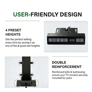 Support de télévision motorisé électrique pour plafond, système de levage et de descente automatique pour téléviseurs jusqu'à 65 pouces, idéal pour les flight cases et les armoires - Product Image 5