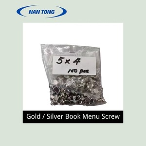 Nantou <b>Binding</b> <b>Screws</b> 5x20mm 100pcs Metal Circular Hardware Accessories For Folder Account Book - Product Image 2