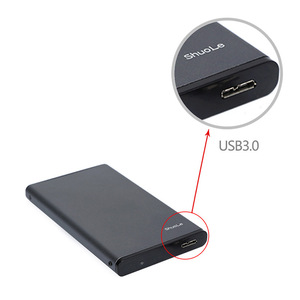 Carcasa de aluminio ShuoLe de 2.5 pulgadas para disco duro SATA, caja externa para SSD, USB 3.0 móvil. - Product Image 3