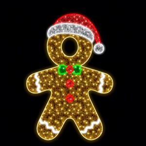 Christmas Gingerbread Man Decorative <b>Light</b> for Sweet <b>Holiday</b> Displays Parks Plazas and Festive Outdoor Scenes - Product Image 1