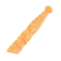6 Holes Vertical Flute Wooden Short Clarinet Woodwind Musical Instrument Toy for Children Beginner