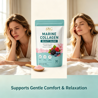 Collagène marin SYC BIO, acide hyaluronique, vitamine C, biotine pure, poudre en vrac de 300 g, vente en gros, étiquette privée, OEM, ODM, prix d'usine