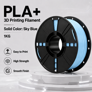 Filamento PLA+ Azul Cielo al por Mayor, 1.75mm, PLA Plus para Impresora 3D, Consumibles, 1kg, 80 Hilos, Suministro Estable - Product Image 1