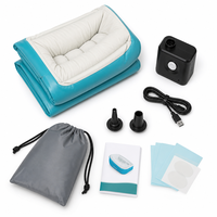 Canapé gonflable individuel avec pompe intégrée, en PVC floqué, chaise longue auto-gonflante, chaise pliante automatique pour le camping et la plage
