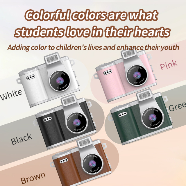Mini Camera 0.96 Inch Screen 1080P Camera Outdoor Sports Portable Keychain Video Recorder Necklace Pendant Retro Digital Camera