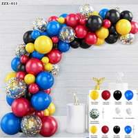 Kit Guirlande de Ballons Spider-Man Bio 2026, 109 Pièces, Super-Héros, Latex Asymétrique Moderne, Marque SHJY, Vente en Gros, Décoration de Fête d'Anniversaire