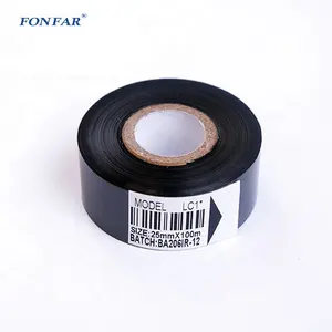 30mm * 100m Gray / Grey Black LC1New and FC2 Ribbon Hot Ink for Printer Ink Expiration ribbon
