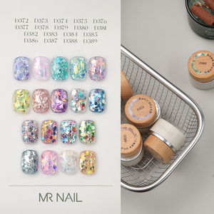 MR NAIL 2025 Nouveau Gel Vernis à Ongles Français Pailleté Arc-en-Ciel Longue Tenue, Source Lampe LED, Résine Flash Couleurs Colle à Ongles - Product Image 5