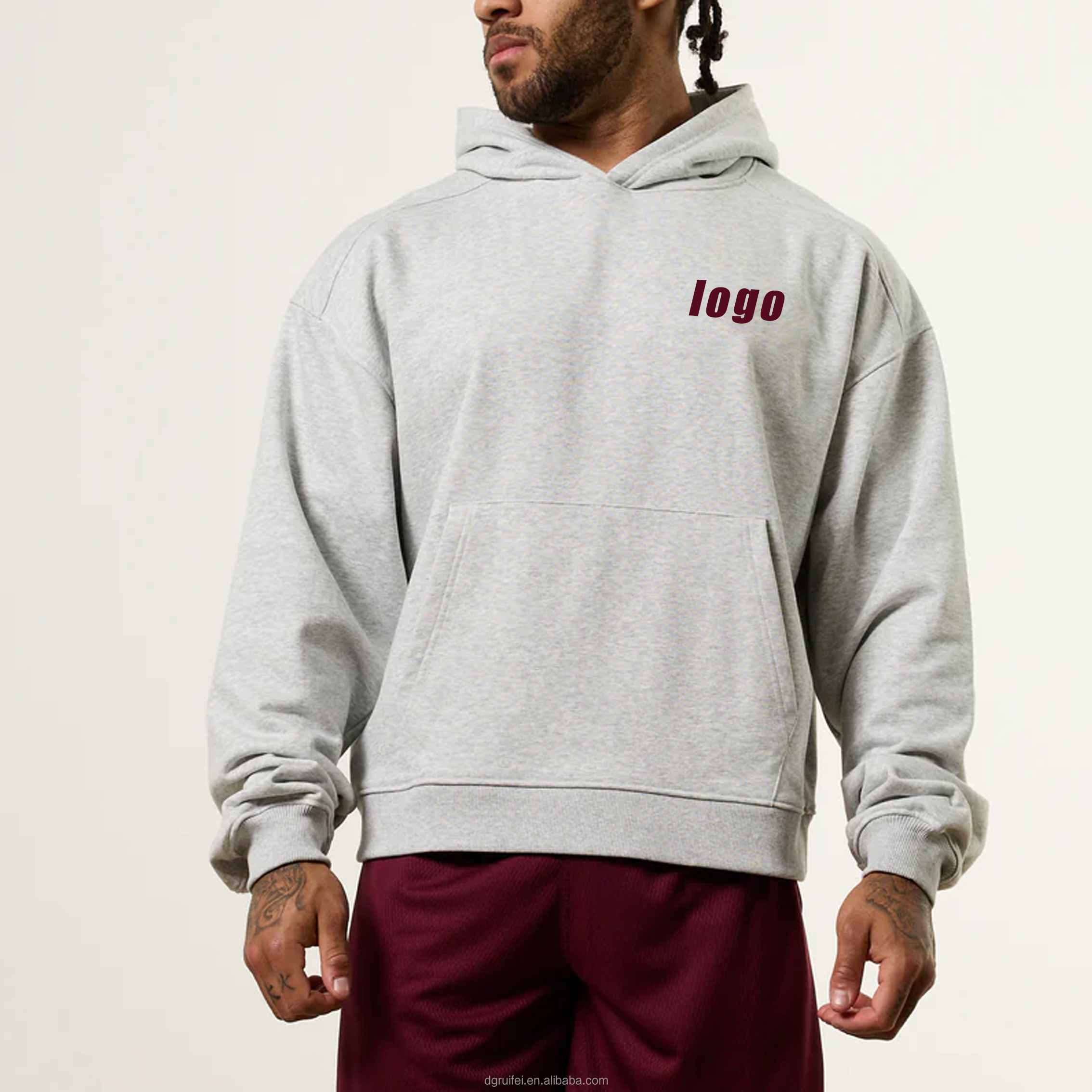 Cotton Heavyweight Oversized Gym Hoodie