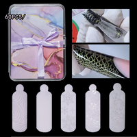 Formes à ongles en gel souple PMMA carrées à couverture complète, motif pétales de rose, pour French manucure, tampons 3D double forme pour nail art, vente en gros