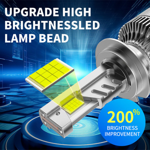 Faros LED Súper Brillantes de 12V, Alta Potencia, Diseño Modificado de Tres Tubos de Cobre, 190W, 50,000 lm, Ajuste Universal, Conducción Diurna/Nocturna - Product Image 3