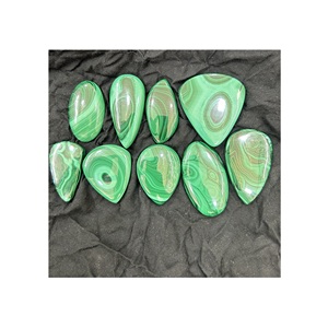 Cabochon de Quartz malachite naturel de meilleure qualité pierres précieuses rondes/ovales en vrac pour la fabrication de collier de Bracelet directement de l'Inde - Product Image 1