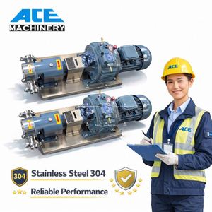 ปั๊มโรเตอร์แบบ Tri Clamp ขนาด 3KW สำหรับของเหลวความหนืดสูง เช่น น้ำมัน น้ำผึ้ง  วัสดุสแตนเลสสตีล 304 316L สำหรับงาน CIP - Product Image 2