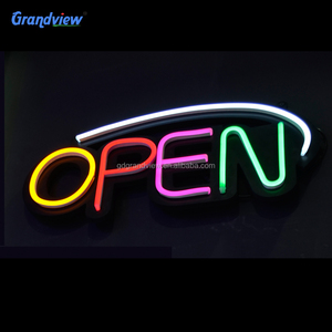 Fabricante de fácil uso colorido cartel de neón <span class=keywords><strong>led</strong></span> impermeable <span class=keywords><strong>led</strong></span> señal abierta para la tienda - Product Image 2