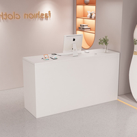 Bureau d'accueil moderne et simple pour petit bar Salon de coiffure Salon de beauté Magasin de vêtements Internet Celebrity Yoga Studio en bois