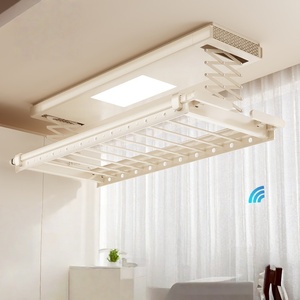Intelligent remote control electric clothes drying <b>rack</b> balcony lifting voice-controlled telescopic clothes drying rod - Product Image 1