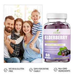 Permen Jeli Elderberry Grosir Pabrik dengan Zinc dan <span class=keywords><strong>Vitamin</strong></span> <span class=keywords><strong>C</strong></span> Vegan Organik Meningkatkan Sistem Kekebalan Tubuh Dukungan Antioksidan Harian - Product Image 5