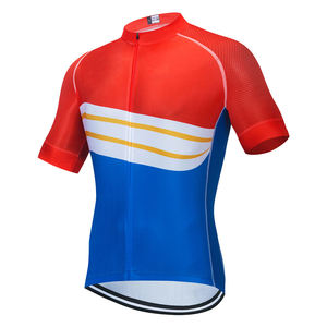 Maillot de Ciclismo con Mangas Ventiladas de Malla, 3 Bolsillos Traseros, Secado Rápido, Dobladillo Antideslizante, Top Profesional para Ciclismo de Carretera - Product Image 1